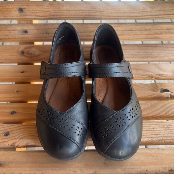 Rockport Mary Jane Comfort Shoes – Black Leather, Size 8 - Picture 2 of 10